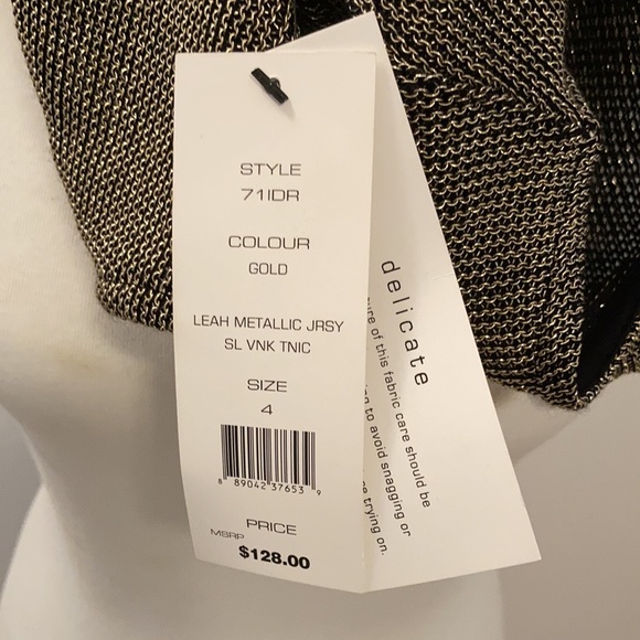 French Connection Women's Leah Metallic Jersey Dress - Picture 5 of 8